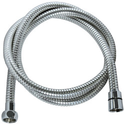 Flexible de douche à double agrafage en inox chromé 2 - 2