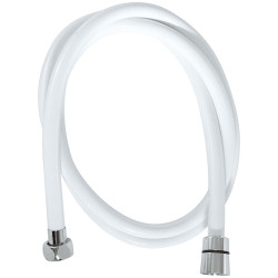 Flexible de douche lisse blanc 1