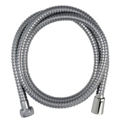 Flexible de douche à double agrafage en inox chromé 2 m ROUSSEAU