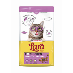 Sac de croquettes pour chat stérilisé Lara Adult Care Light Poulet 7 kg