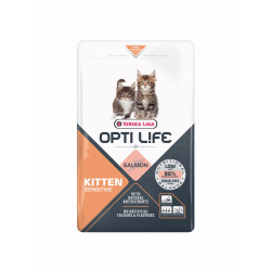 Sac de croquettes pour chaton Opti Life Kitten Sensitive Saumon 1 kg