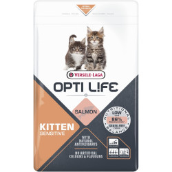 Sac de croquettes pour chaton Opti Life Kitten Sensitive Saumon 2