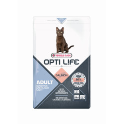 Sac de croquettes pour chat stérilisé Opti Life Adult Sensitive Light Saumon 2