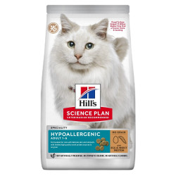 Sac de croquettes pour chat senior SciencePlan Hypoallergenic Œuf et Protéines d'insectes 7 kg HILL'S