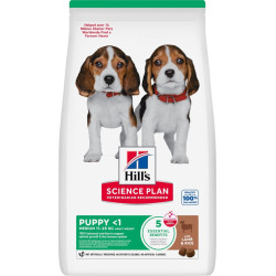 Croquettes chiot race moyenne agneau riz 12 kg | HILL'S