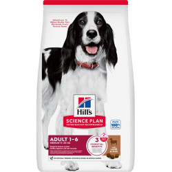 Croquettes chien adulte race moyenne agneau riz 18 kg | HILL'S