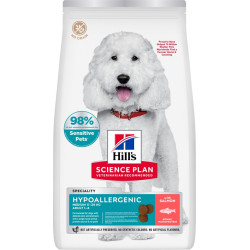 Croquettes chien race moyenne hypoallergéniques saumon 12 kg | HILL'S