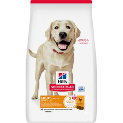 Croquettes chien grande race Light poulet 18 kg | HILL'S