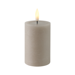 Bougie LED Leskino taupe Ø 5,5 x 8,5 cm | EGLO