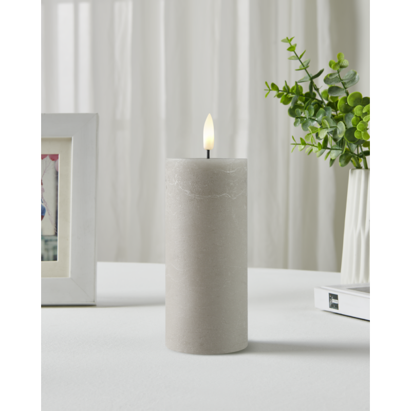 Bougie LED Leskino taupe 12,5 cm | EGLO