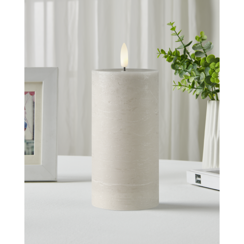 Bougie LED Leskino taupe 15 cm | EGLO