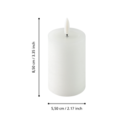Bougie LED Leskino blanche 8,5 cm | EGLO