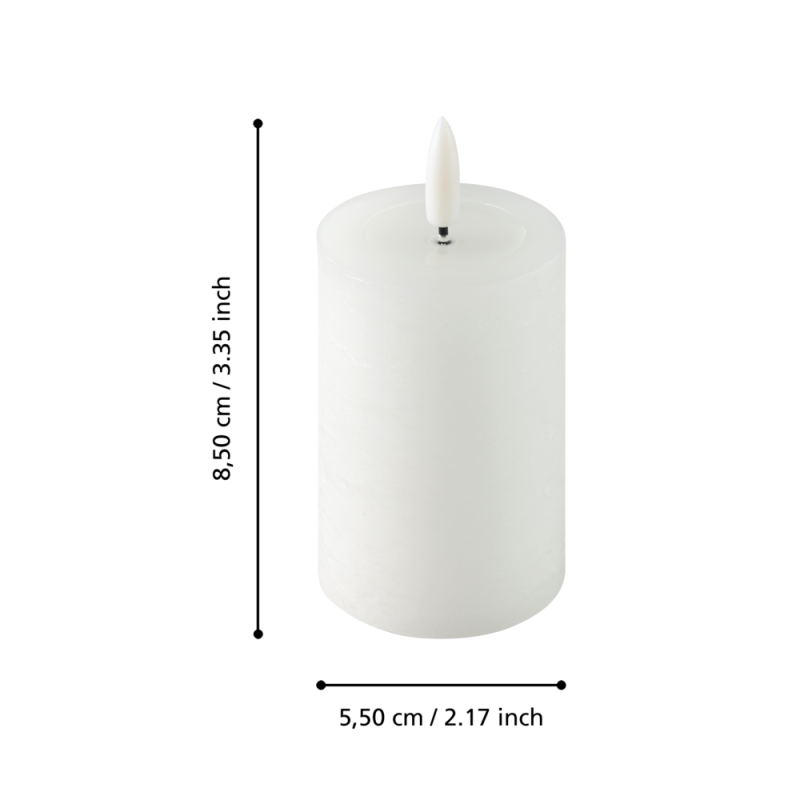Bougie LED Leskino blanche 8,5 cm | EGLO