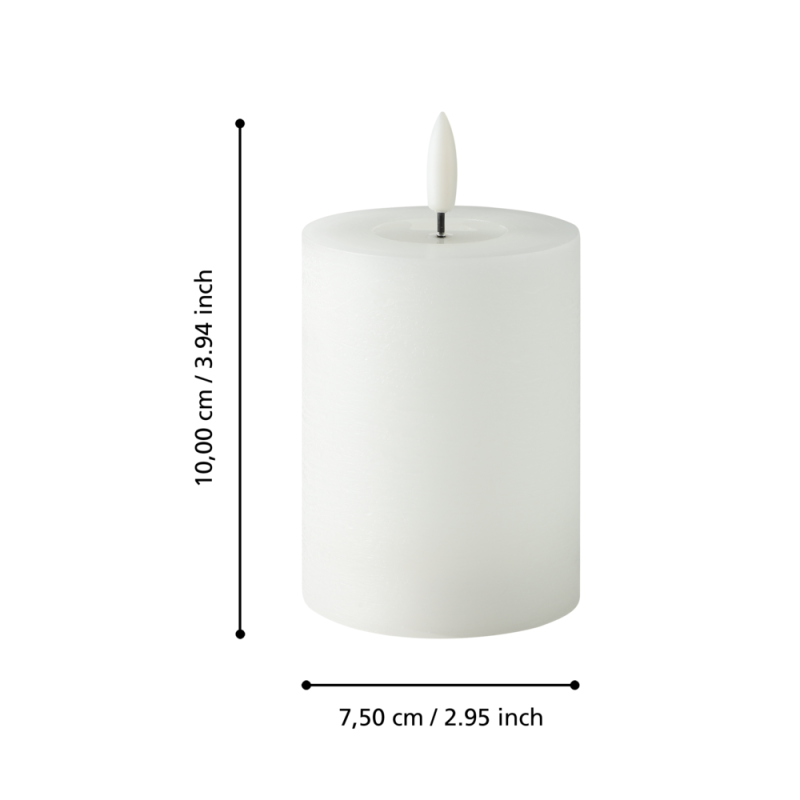 Bougie LED Leskino blanche 10 cm | EGLO