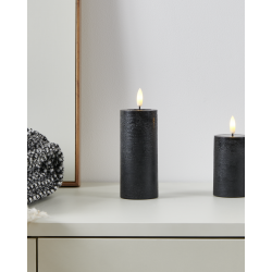 Bougie LED Leskino noire 12,5 cm | EGLO