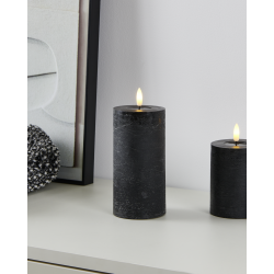 Bougie LED Leskino noire 15 cm | EGLO