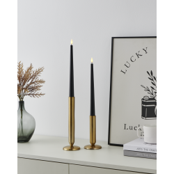 Bougies LED Kapvieng noires 28 cm | 2 pièces | EGLO
