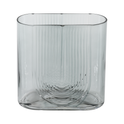 Vase en verre Sepatong vert menthe 18 x 8 x 18 cm | EGLO