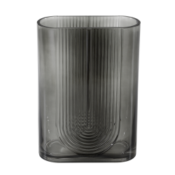 Vase en verre Sepatong gris 18 x 8 x 25 cm | EGLO