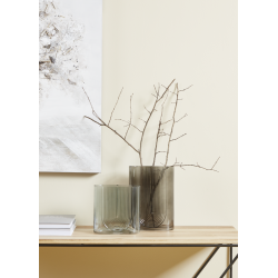 Vase en verre Sepatong gris 18 x 8 x 25 cm | EGLO