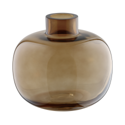 Vase en verre Siranana brun Ø 13 x 12 cm | EGLO