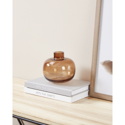 Vase en verre Siranana brun Ø 13 x 12 cm | EGLO