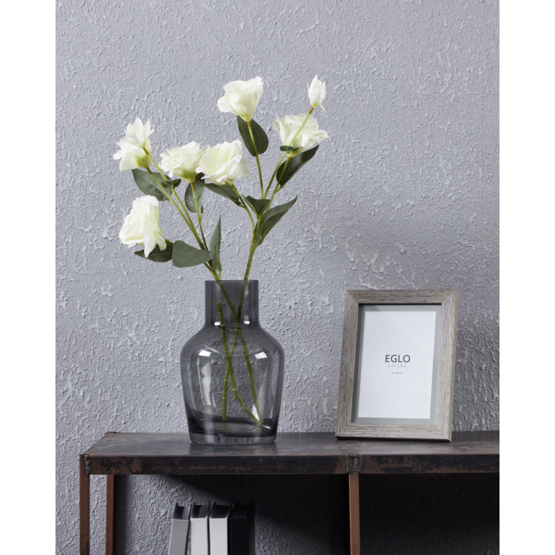 Vase en verre Siranana gris 14,5 x 22 cm | EGLO
