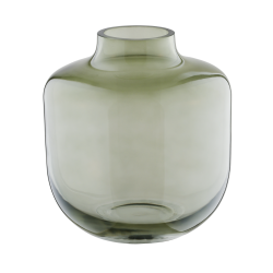 Vase en verre Siranana vert 15 x 16 cm | EGLO