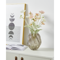 Vase en verre Debepare gris 18,5 x 21 cm | EGLO