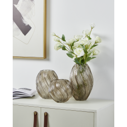 Vase en verre Debepare gris 19 x 26,5 cm | EGLO