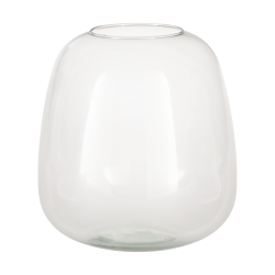 Vase en verre Delnite transparent 23 x 24,5 cm | EGLO