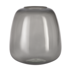 Vase en verre Delnite gris 23 x 24,5 cm | EGLO