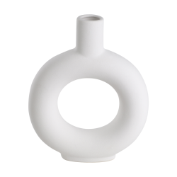 Vase en céramique Fihety blanc 18,5 x 22,5 cm | EGLO