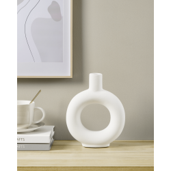 Vase en céramique Fihety blanc 18,5 x 22,5 cm | EGLO