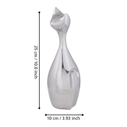 Chat Suzu nickel 25,5 cm | Luminaire décoratif | EGLO