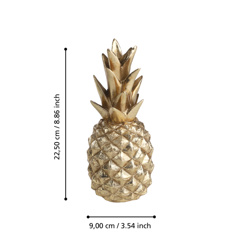 Ananas Urakawa doré 22,5 cm | Objet déco | EGLO