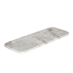 Plateau en marbre Siayan gris blanc 50 x 18 cm | EGLO