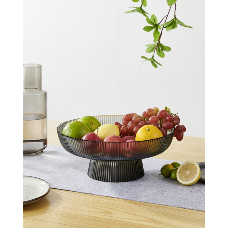 Corbeille à fruits Mambrui grise Ø 30 x 12,5 cm | EGLO