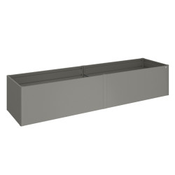 Potager surélevé gris quartz métallisé 3
