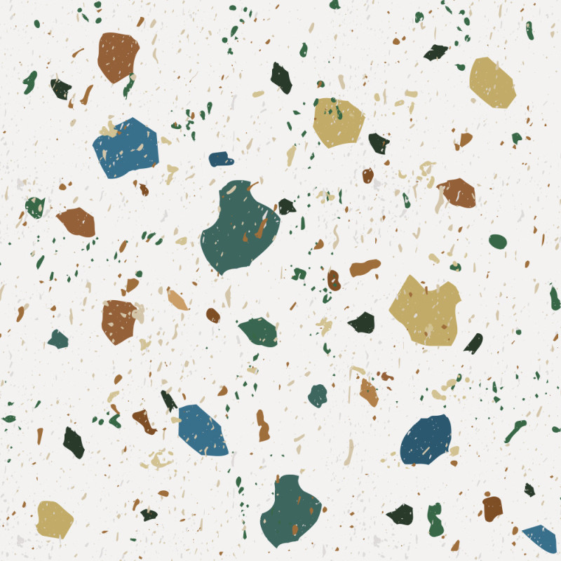 Sticker pour carrelage Terrazo 15 x 15 cm 6 pièces