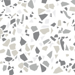 Sticker de sol Terrazzo gris 20 x 20 cm 2 pièces