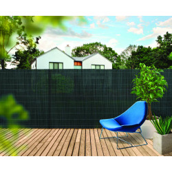 Canisse en osier synthétique Fency Wick anthracite 3 x 1 m NORTENE