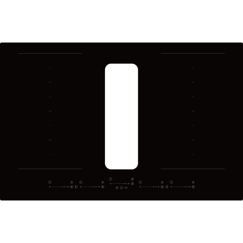 Taque induction avec hotte Combi 8 Flex 80 cm | TECNOLUX