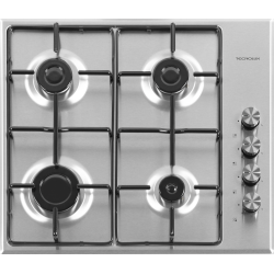 Taque au gaz inox 60 cm PIGB604010X | TECNOLUX