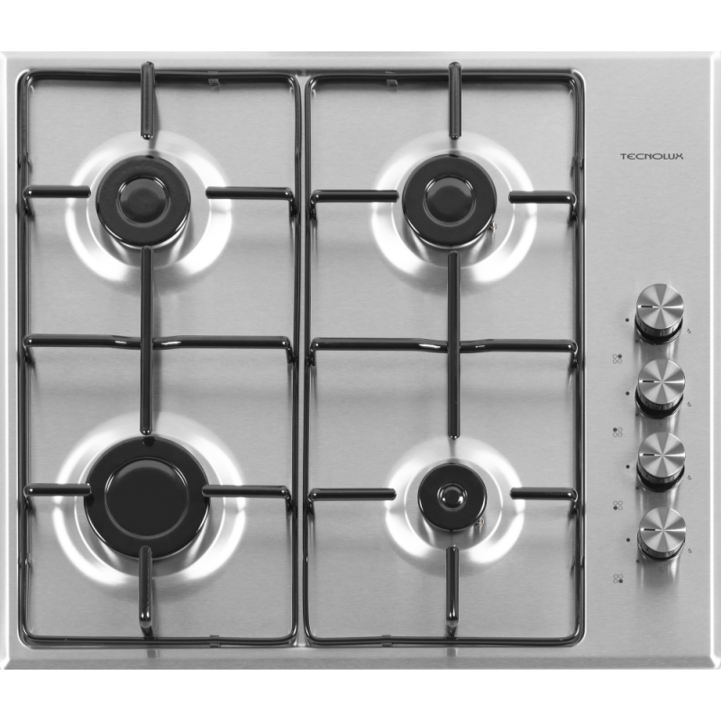 Taque au gaz inox 60 cm PIGB604010X | TECNOLUX