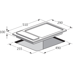 Taque au gaz inox 30 cm PIGB302008X | TECNOLUX