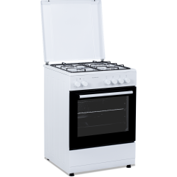 Cuisinière mixte multifonction blanche 60 x 60 cm | TECNOLUX