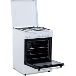 Cuisinière mixte 3 + 1 blanche 60 x 60 cm | TECNOLUX