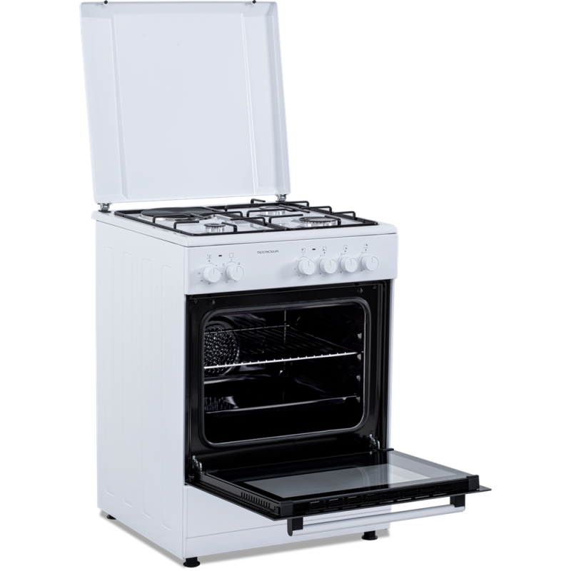Cuisinière mixte 3 + 1 blanche 60 x 60 cm | TECNOLUX