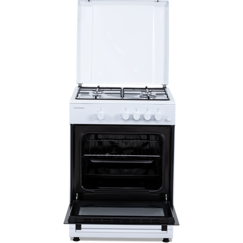 Cuisinière au gaz blanche 60 x 60 cm | TECNOLUX